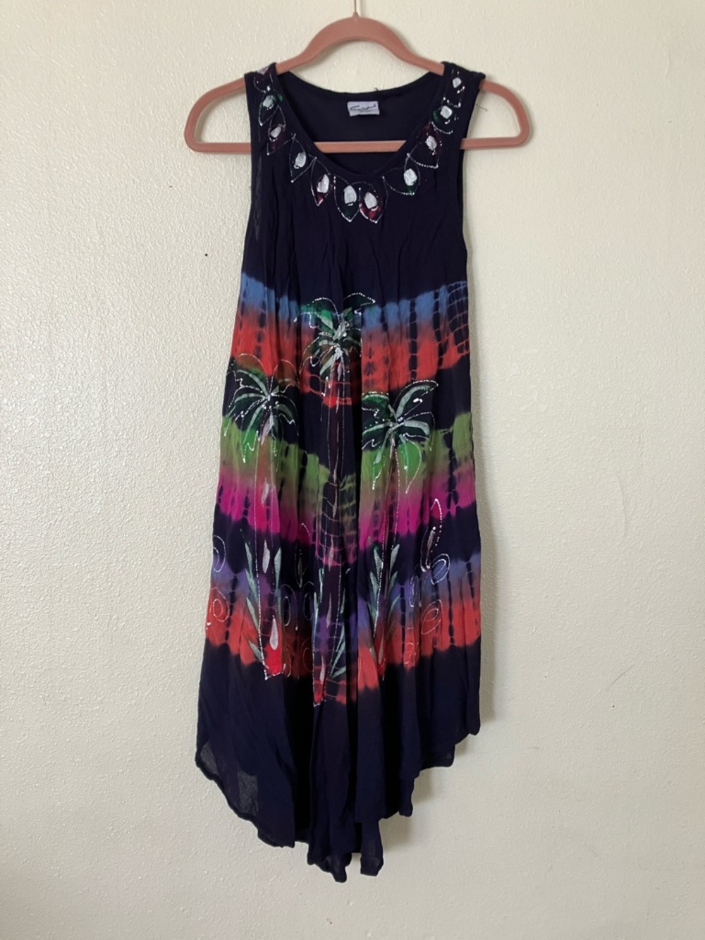 Exist Rayon Tie Dye Swim Coverup, OS